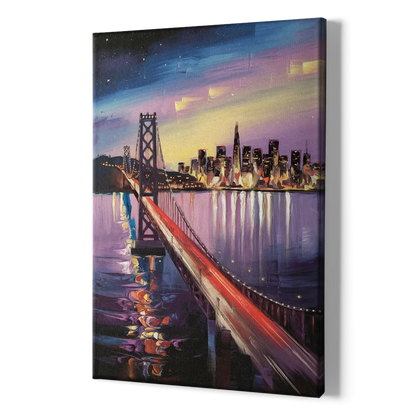 San Francisco City and Bay - Canvas Print Art Sides
