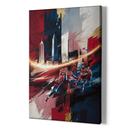 Washington Wizards Basketball - Canvas Print Art Sides