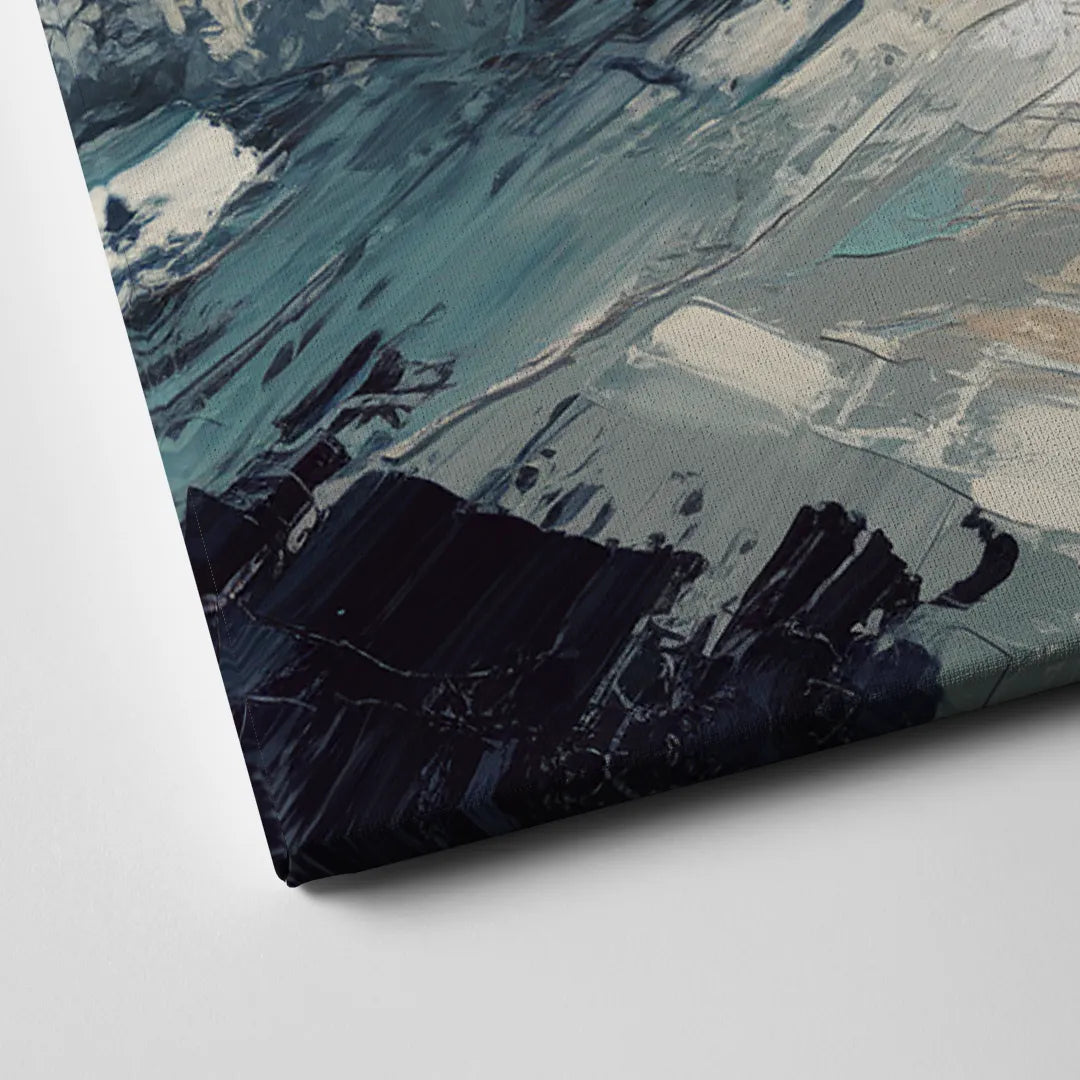 Seaside Stormy Skies Canvas Close Up