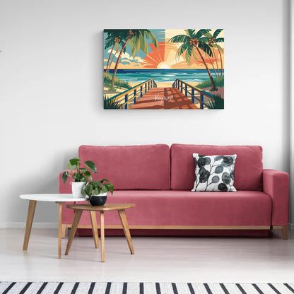 Key West Ocean Breeze - Canvas Wall Art Living Room