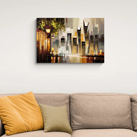 Mobile Urban Charm - Canvas Wall Art Living Room