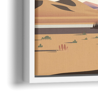 Marfa Artistic Vibes - Close-Up White Frame Canvas