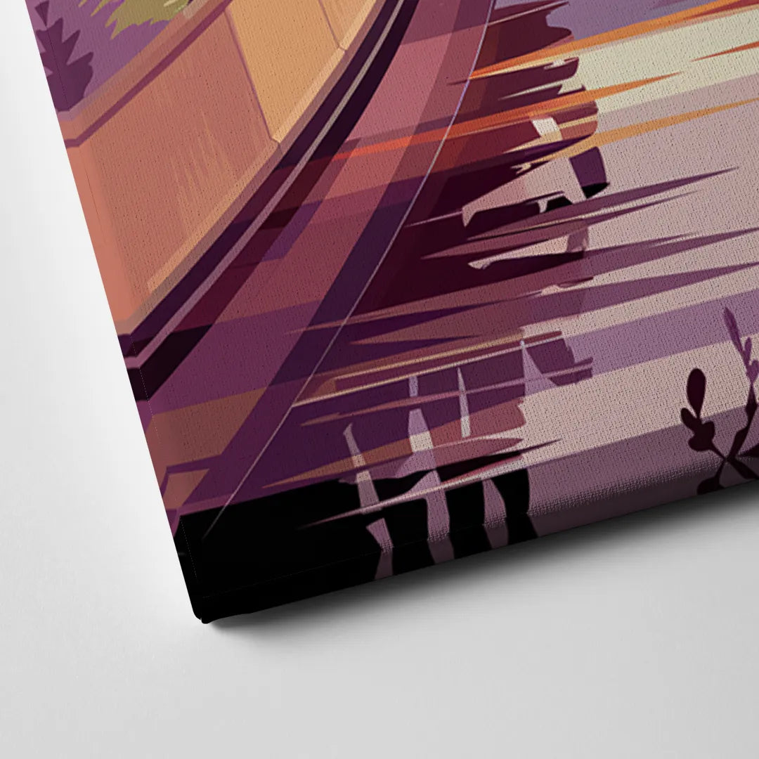 Sacramento American River Scene Canvas Close Up