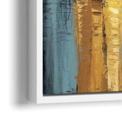 Memphis Downtown Charm - Close-Up White Frame Canvas