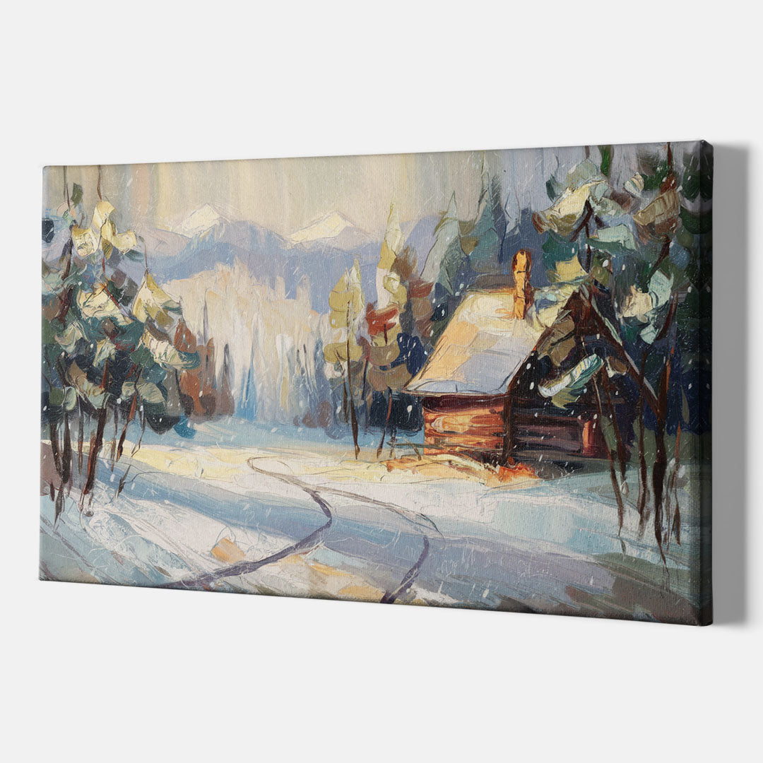 Gatlinburg Winter Wonderland - Canvas Wall Art Indoor