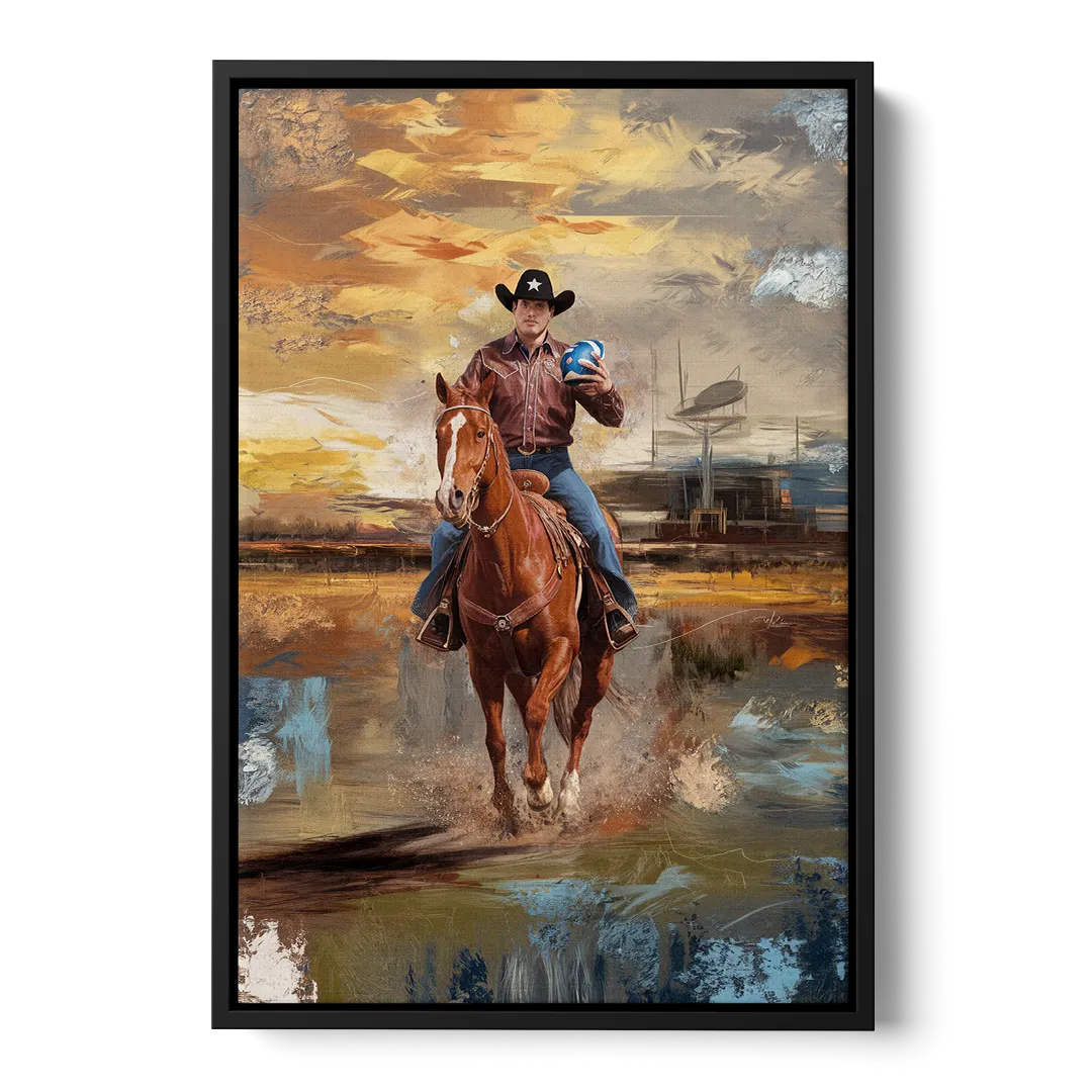 Dallas Cowboy Culture - Black Frame Canvas