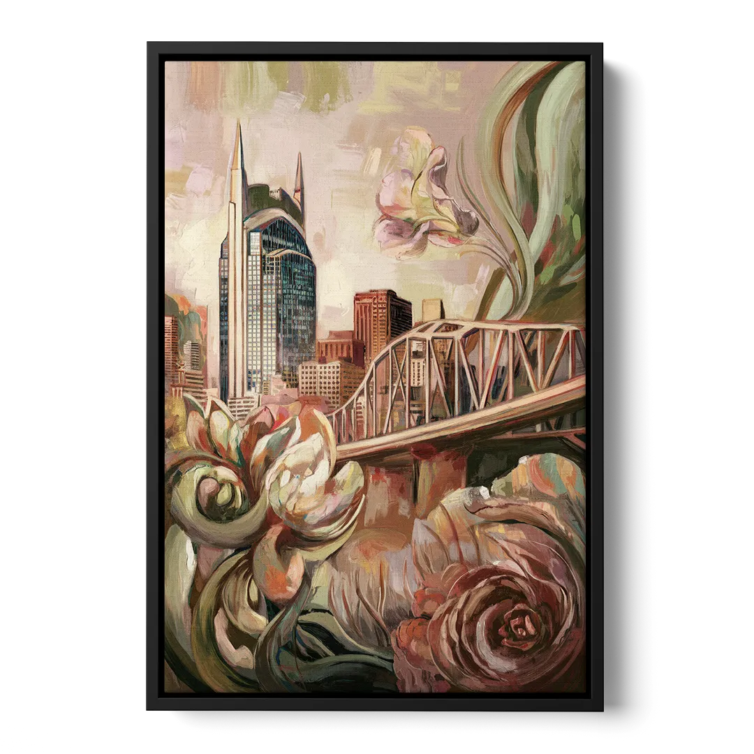 Nashville Timeless Beauty - Black Frame Canvas