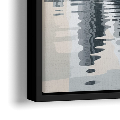 Toronto Cherry Street Bridge - Close-Up Black Frame Canvas