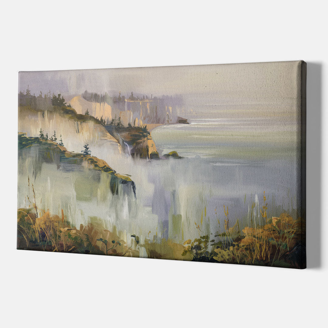 Big Sur Morning Fog - Canvas Wall Art Indoor