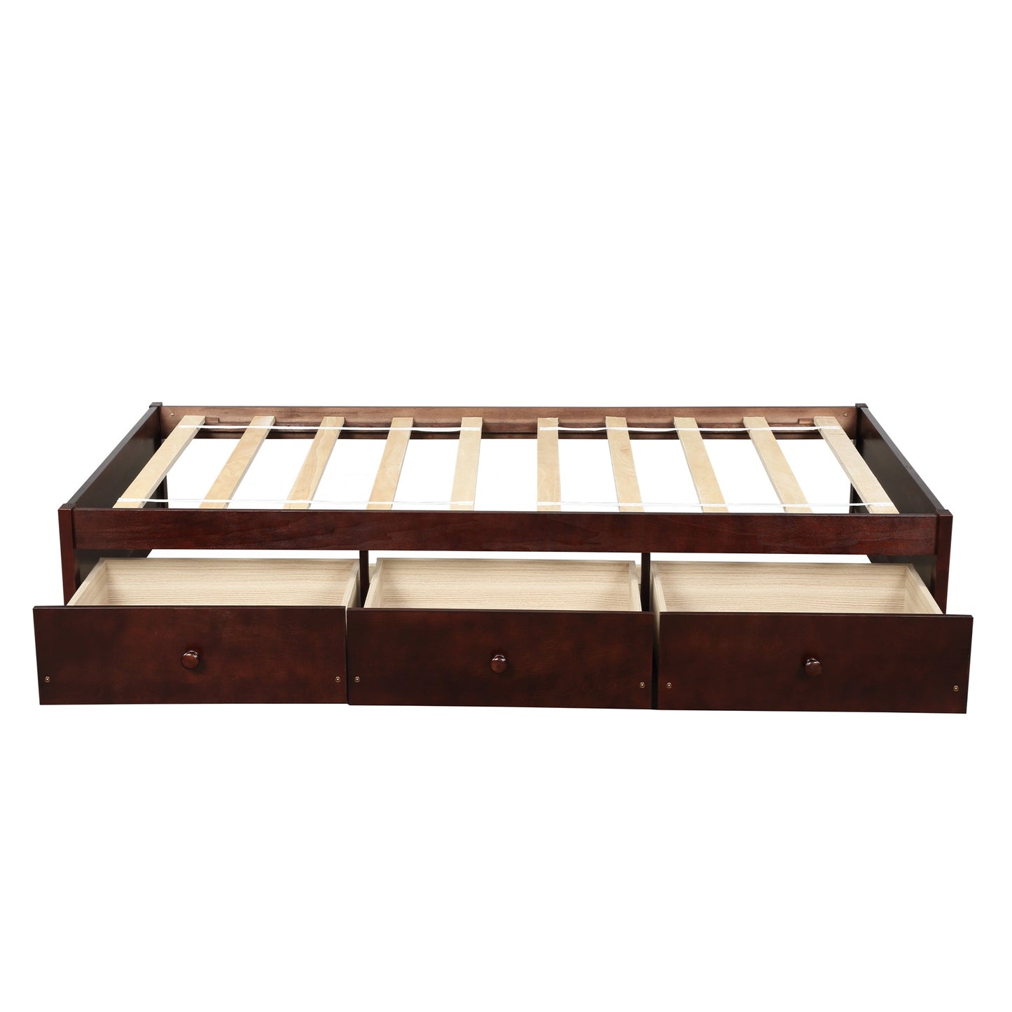 Twin Platform Bed with Storage – Elegant 3-Drawer Design