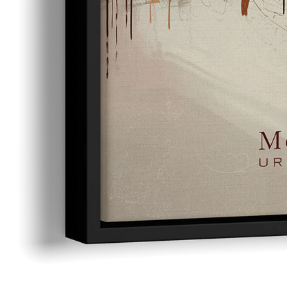 McKinney Urban Skyline - Close-Up Black Frame Canvas