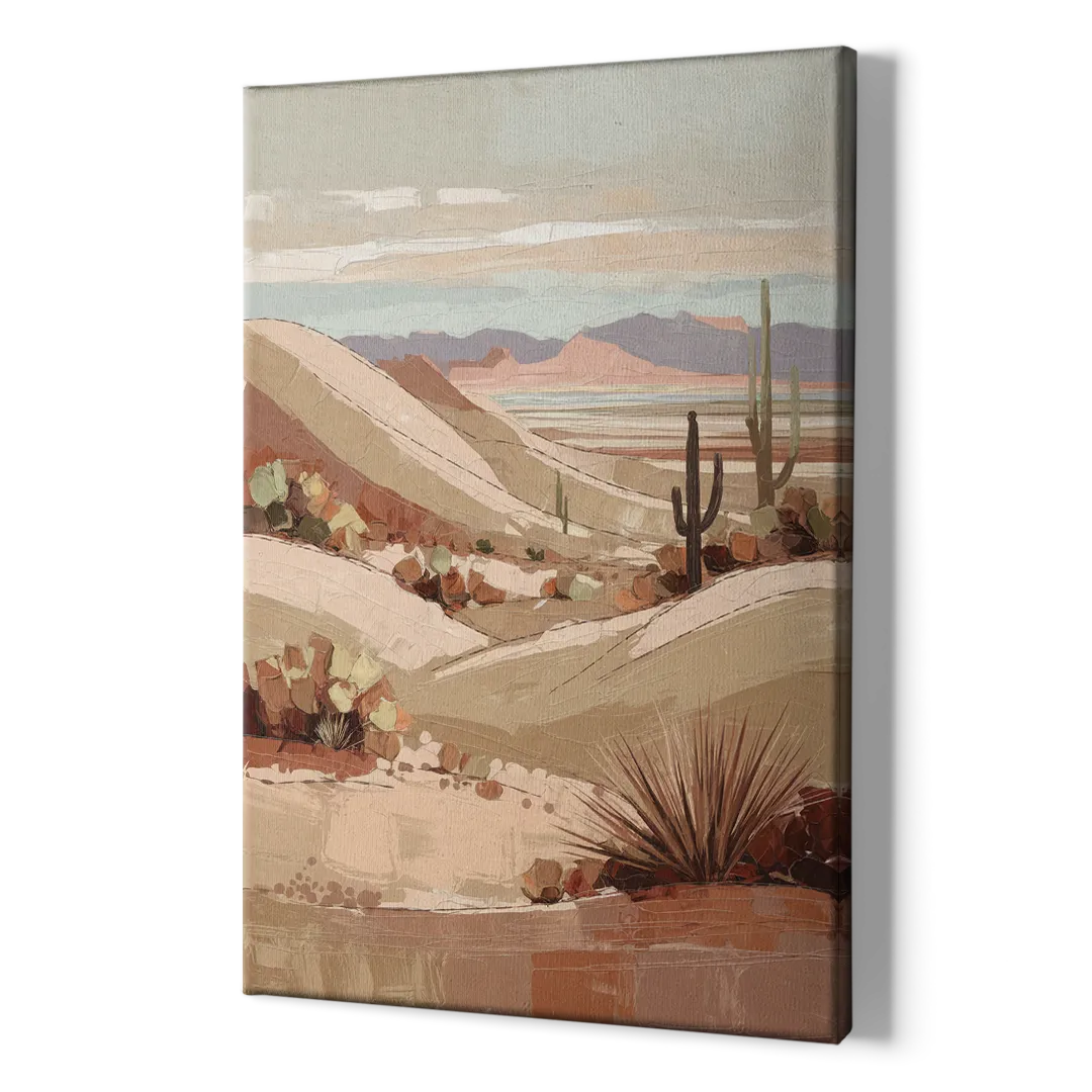 Marfa Desert Landscape - Canvas Print Art Sides
