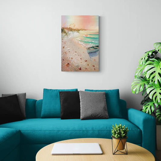 Virginia Beach Nautical Charm - Canvas Wall Art Living Room