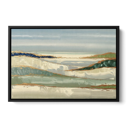 Eugene Abstract Landscape - Black Frame Canvas