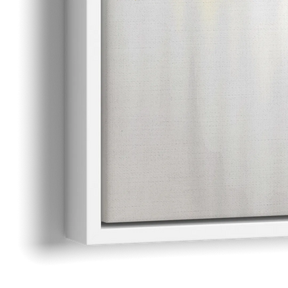 Phoenix Arizona Skyline View - Close-Up White Frame Canvas