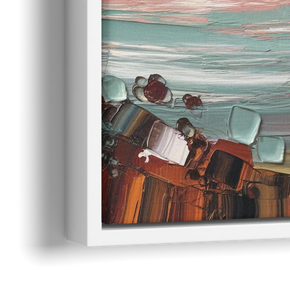 Irvine Sunset Views - Close-Up White Frame Canvas