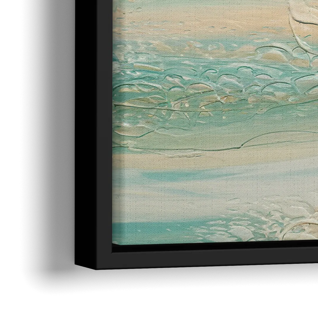 Sitka Ocean Breeze - Close-Up Black Frame Canvas