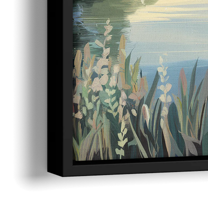 Huntsville Tennessee River Serenity - Close-Up Black Frame Canvas