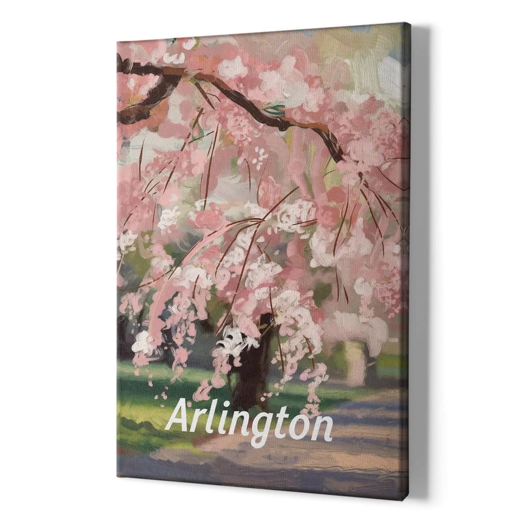 Arlington Cherry Blossoms - Canvas Print Art Sides