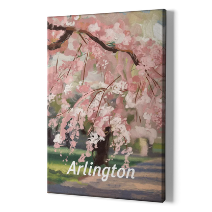 Arlington Cherry Blossoms - Canvas Print Art Sides