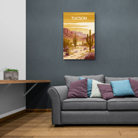 Tucson Mountain Views - Canvas Wall Art Living Room