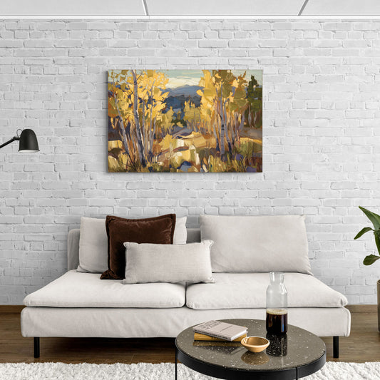 Aspen Wilderness Beauty - Canvas Wall Art Living Room