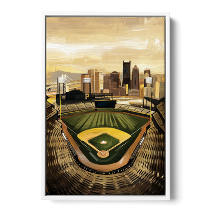 Pittsburgh Pirates Heritage - White Frame Canvas