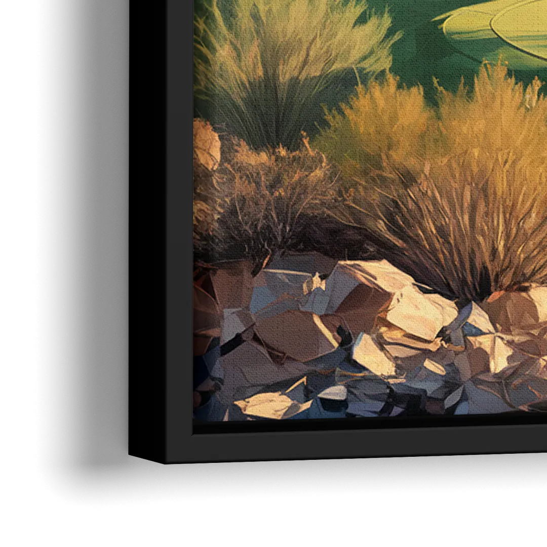 Scottsdale Golf Paradise - Close-Up Black Frame Canvas