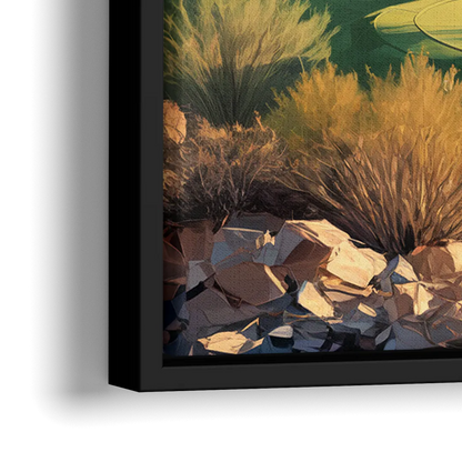 Scottsdale Golf Paradise - Close-Up Black Frame Canvas