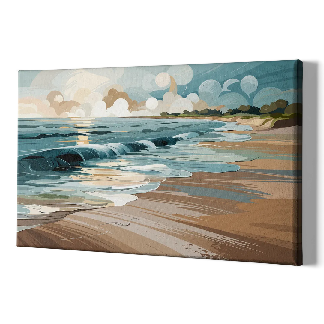 Mobile Coastal Vibes - Canvas Print Art Sides