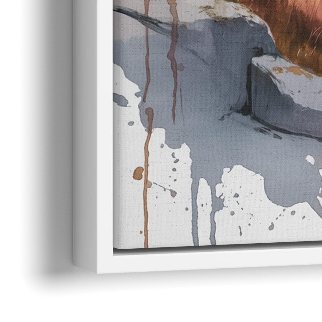 Wildlife of Jasper - Close-Up White Frame Canvas