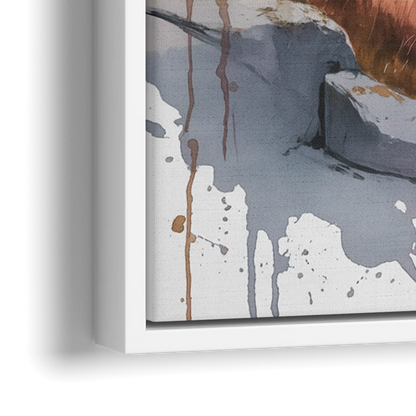 Wildlife of Jasper - Close-Up White Frame Canvas