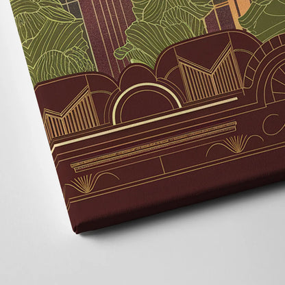 Detroit Architectural Beauty Canvas Close Up
