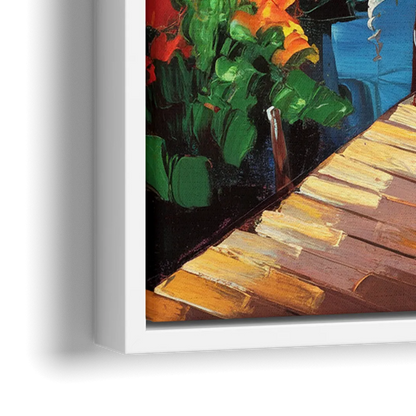 Traverse City Scenic Waterfront - Close-Up White Frame Canvas
