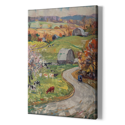 Lancaster PA Seasons - Canvas Print Art Sides