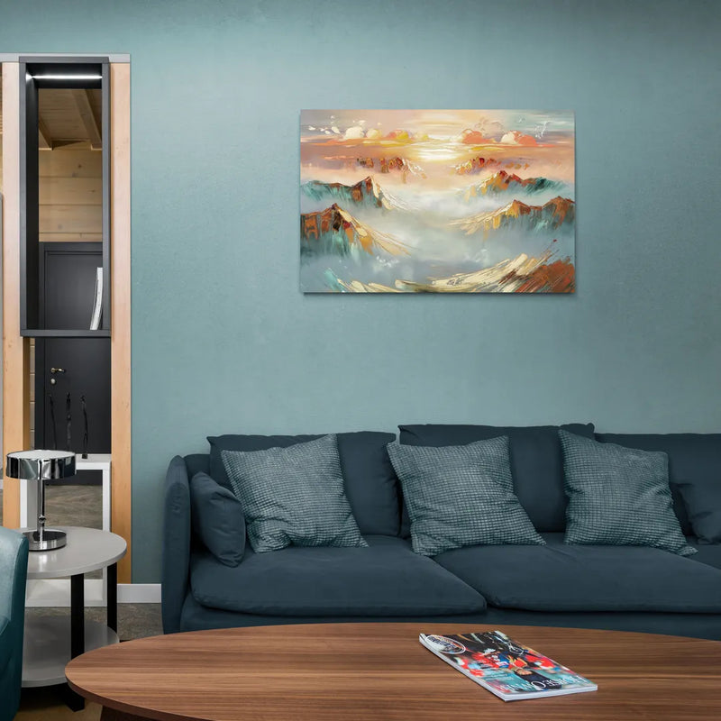 Henderson Mountain Horizon - Canvas Wall Art Living Room