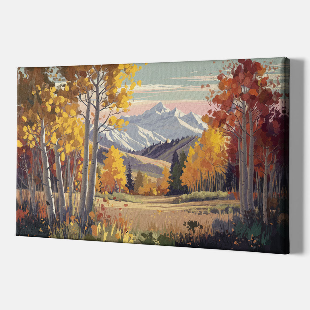 Aspen Majestic Landscape - Canvas Wall Art Indoor