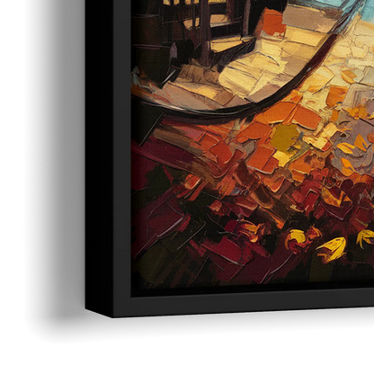 Salem Historic Downtown - Close-Up Black Frame Canvas