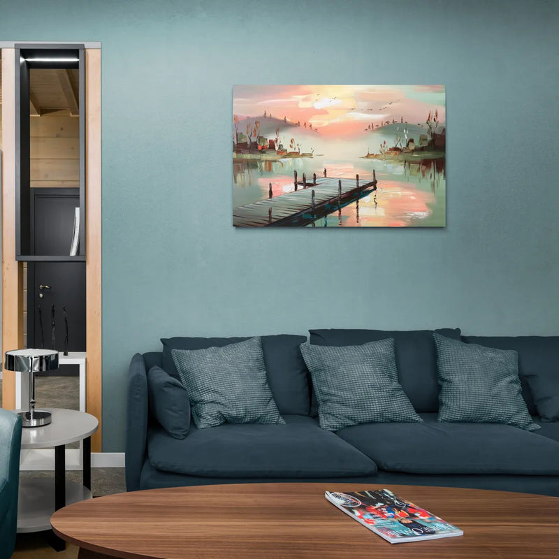 Burlington Waterfront Views - Canvas Wall Art Living Room