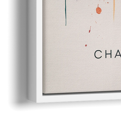 Charleston Historic Skyline - Close-Up White Frame Canvas