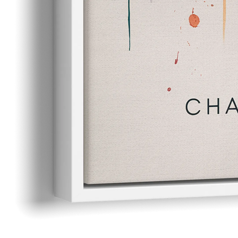 Charleston Historic Skyline - Close-Up White Frame Canvas