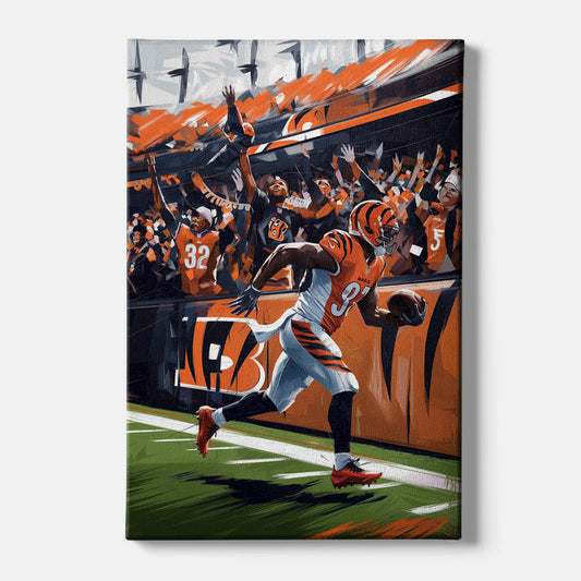 Cincinnati Bengals Fans in Action Football - Canvas Wall Art