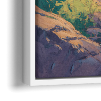 Geological Wonders - Close-Up White Frame Canvas