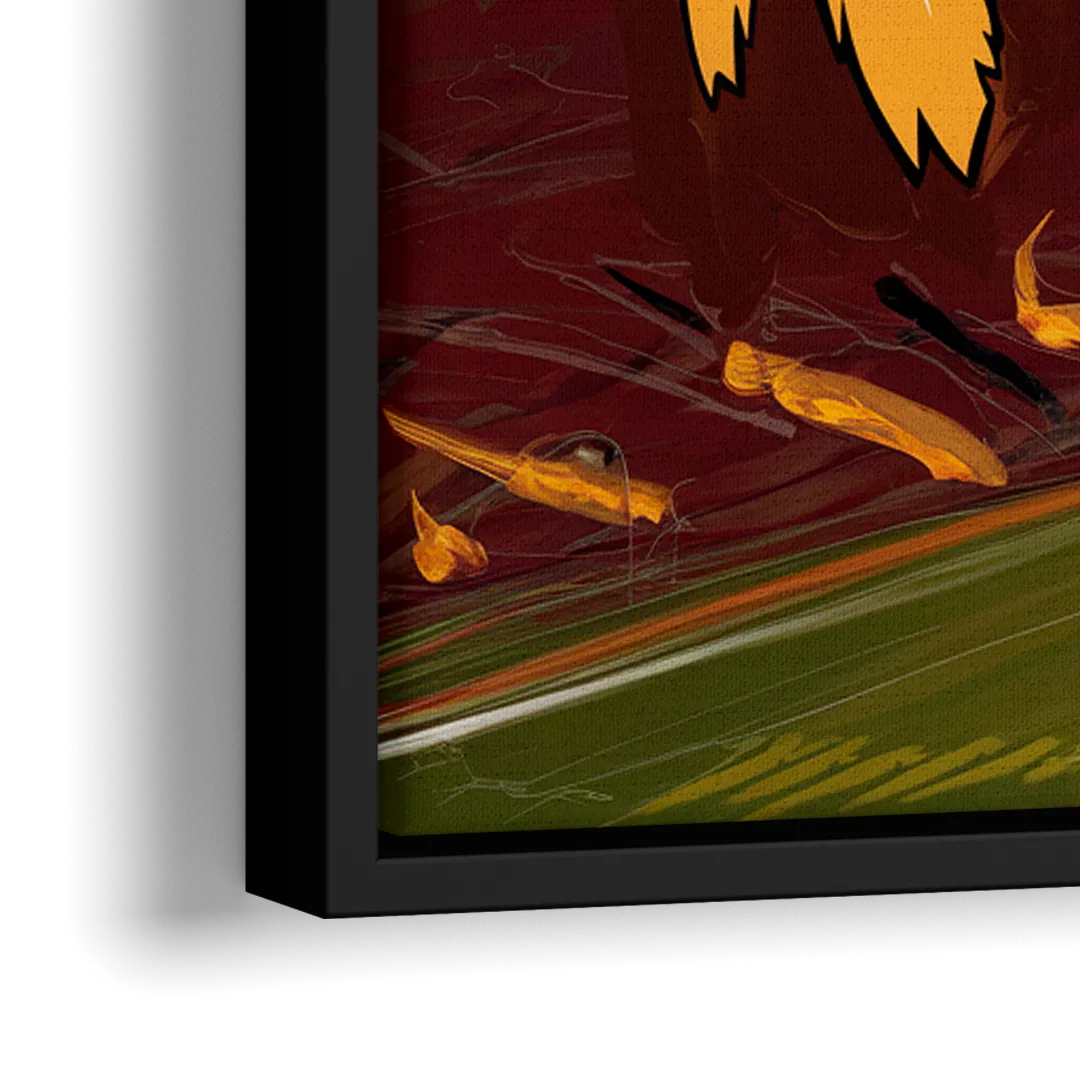 Washington Commanders Legacy - Close-Up Black Frame Canvas