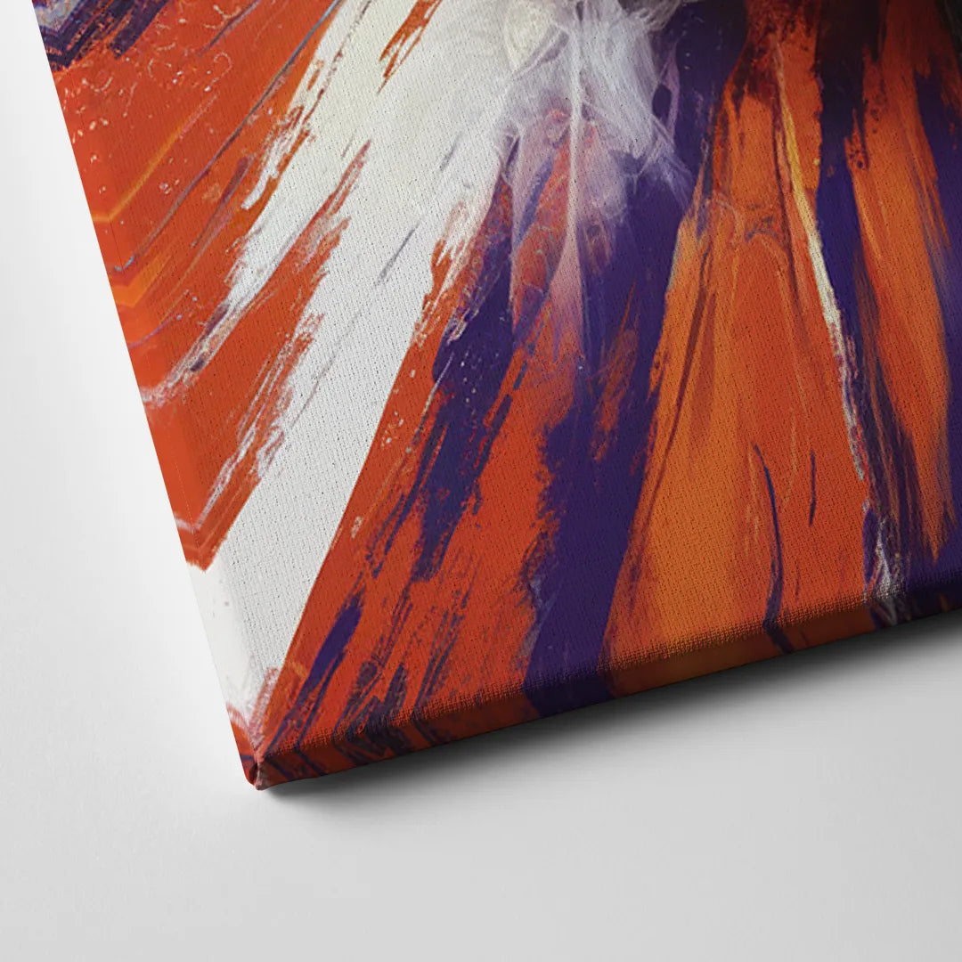 Greenville Clemson Tigers Pride Canvas Close Up