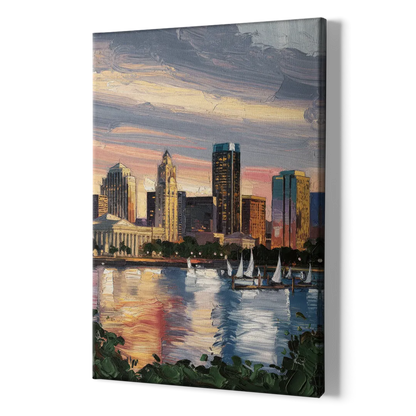 Milwaukee Historic Landmarks - Canvas Print Art Sides
