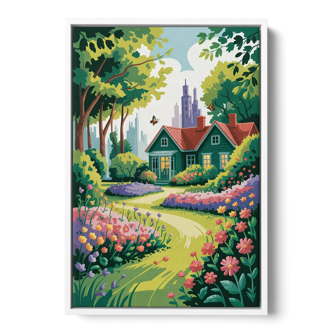 Green Gables Heritage - White Frame Canvas
