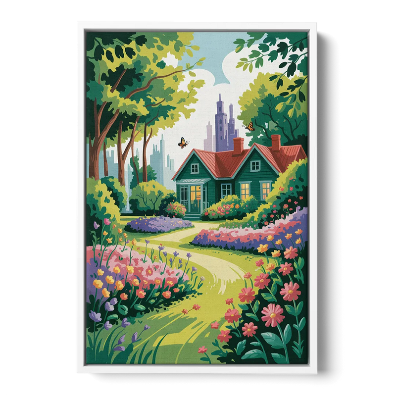 Green Gables Heritage - White Frame Canvas