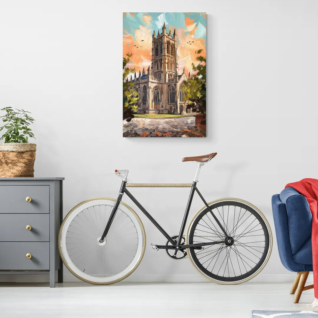 Durham Historic Architecture - Canvas Wall Art Living Room