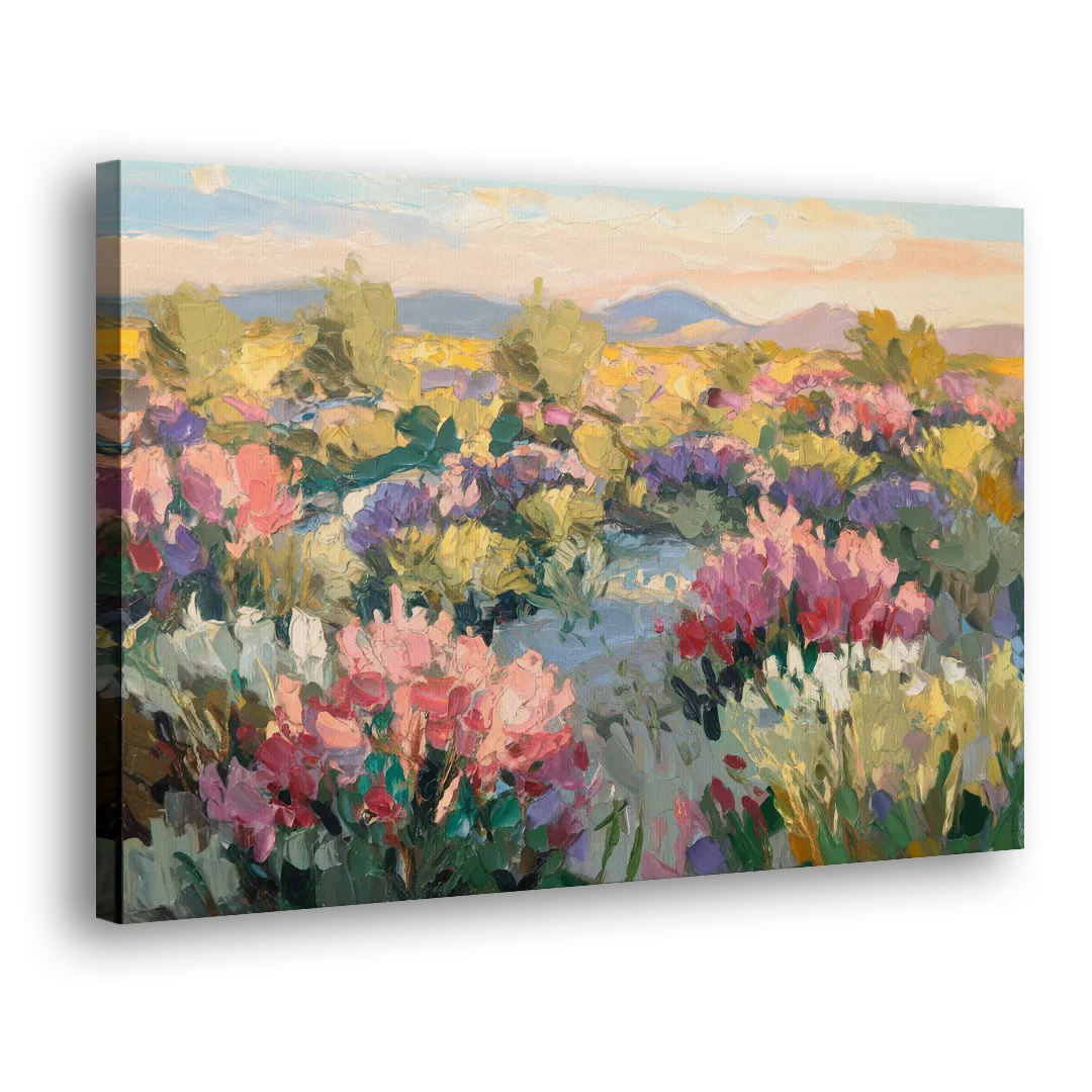 Tucson Wildflower Fields - Canvas Print Art Sides